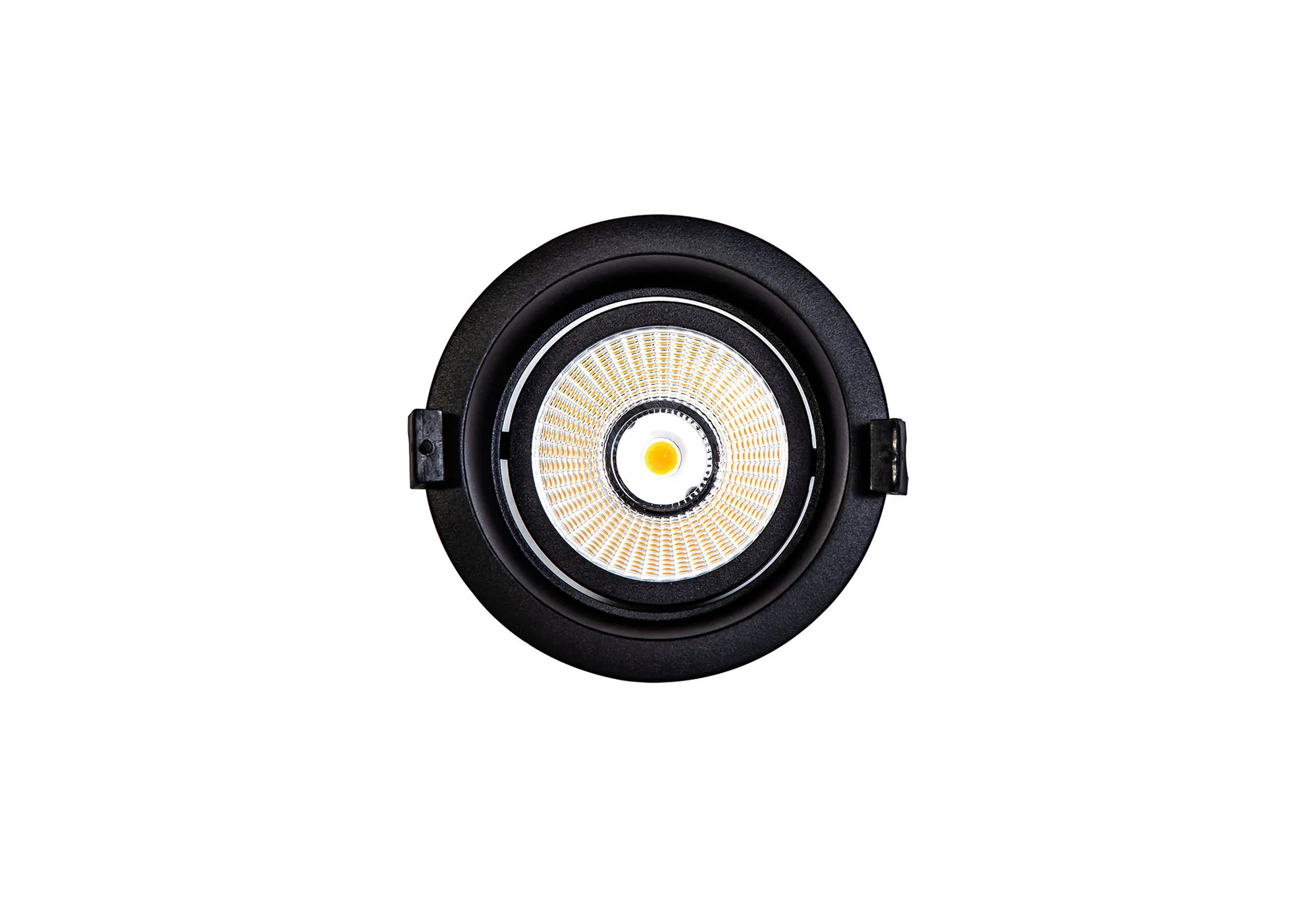 DM201367  Bodar A 20, 20W Adjustable LED Deep Recessed Downlight Matt Black 1560lm 10° 4000K IP20